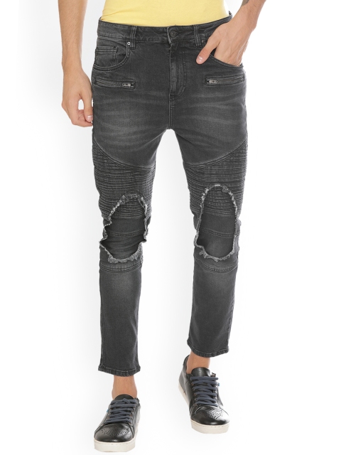 

Blue Saint Men Grey Slim Fit Mid-Rise Mildly Distressed Stretchable Jeans