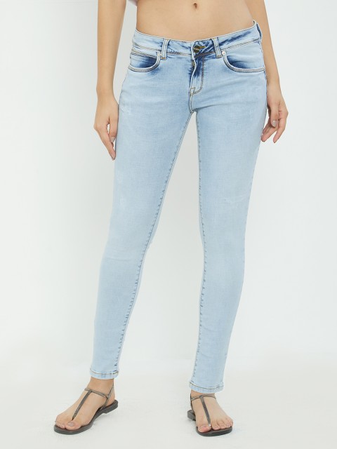 

Soie Women Blue Slim Fit Low-Rise Clean Look Jeans