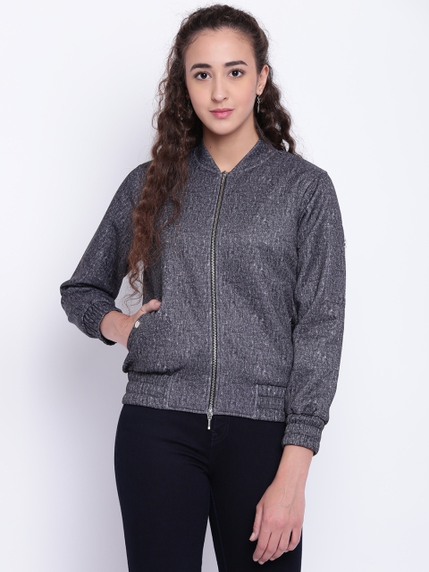 

Texco Women Grey Solid Insulator Bomber