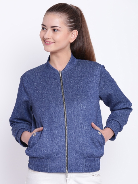 

Texco Women Blue Solid Insulator Bomber