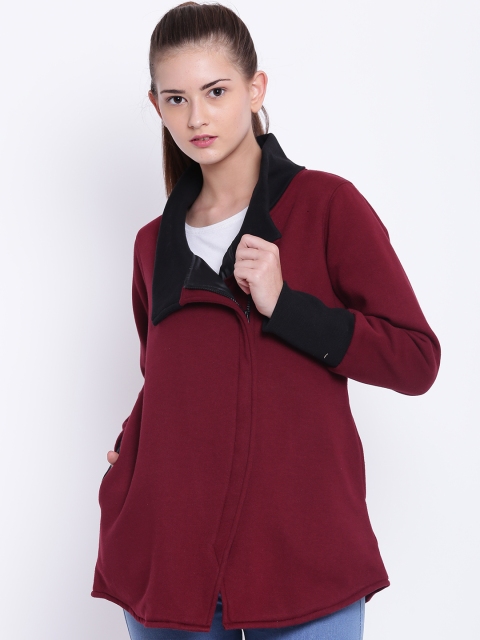 

Texco Women Maroon Solid Insulator Parka