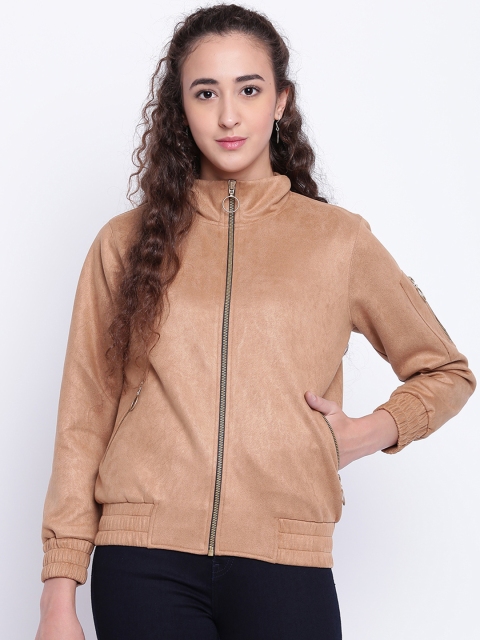 

Texco Women Beige Solid Insulator Bomber