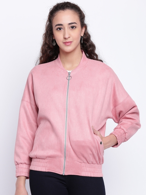 

Texco Women Pink Solid Insulator Bomber
