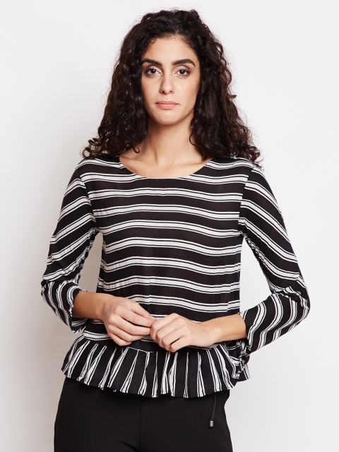 

Taanz Women Black Striped Top