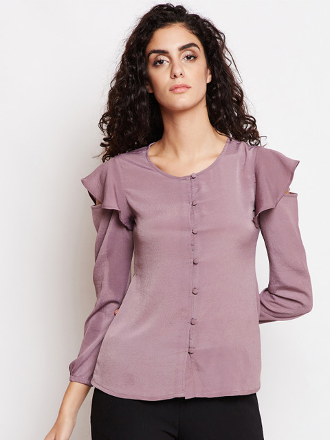 

Taanz Women Purple Solid Top
