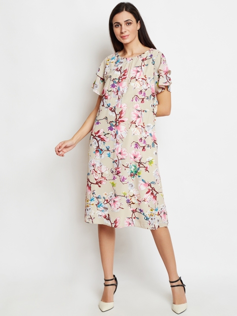 

Taanz Women Multicoloured Printed A-Line Dress, Multi