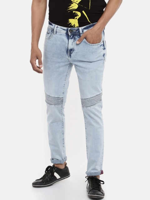 

SF JEANS by Pantaloons Men Blue Regular Fit Mid-Rise Clean Look Jeans