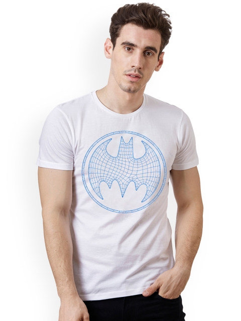 

Free Authority Men White Batman Printed T-shirt