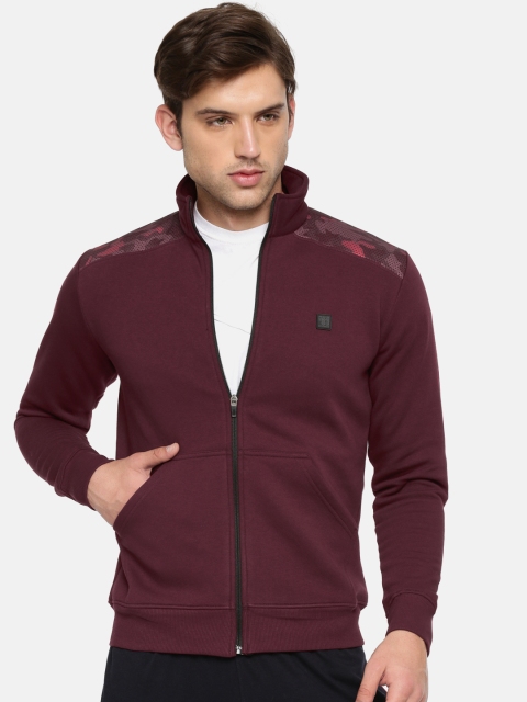 

Proline Active Men Maroon Solid Sweatshirt