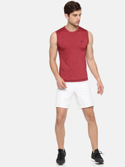 

Proline Active Men Ever Fresh Red Solid Round Neck T-shirt