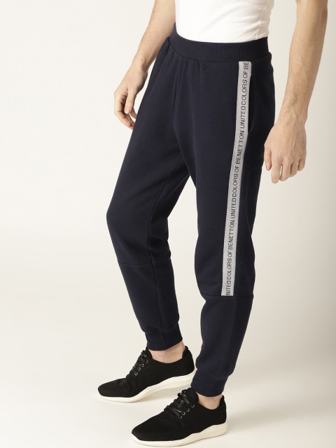 

United Colors Of Benetton Men Navy Blue Joggers