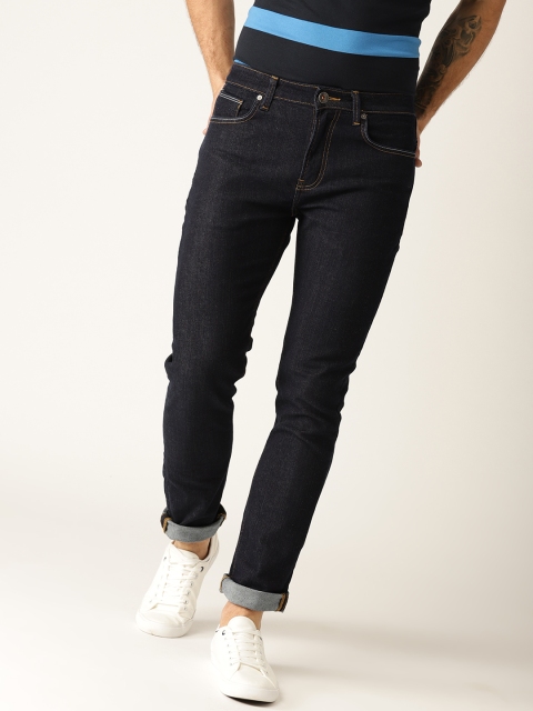 

United Colors of Benetton Men Navy Blue Slim Fit Mid-Rise Clean Look Stretchable Jeans