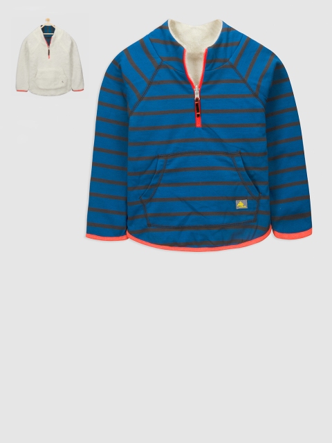 

Cherry Crumble Unisex Blue Striped Sweatshirt