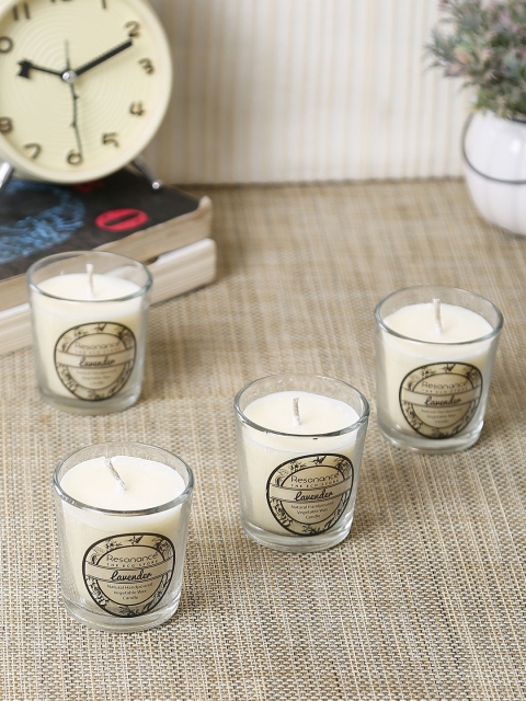 

Resonance Set of 4 White Aromatic Votive Candles