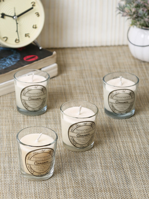

Resonance Set of 4 White Aromatic Votive Candles