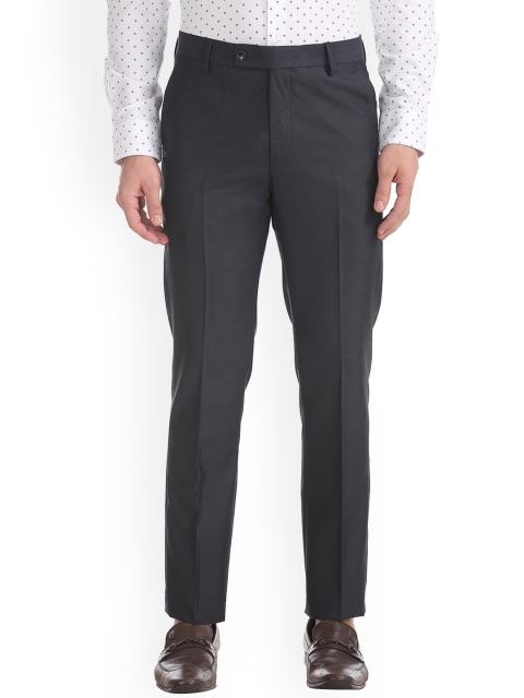 

Arrow Men Blue Tapered Fit Solid Formal Trousers
