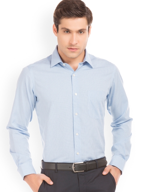 

Arrow Men Blue Regular Fit Checked Formal Shirt