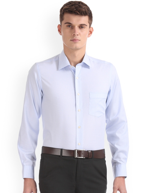 

Arrow Men Blue Regular Fit Checked Formal Shirt
