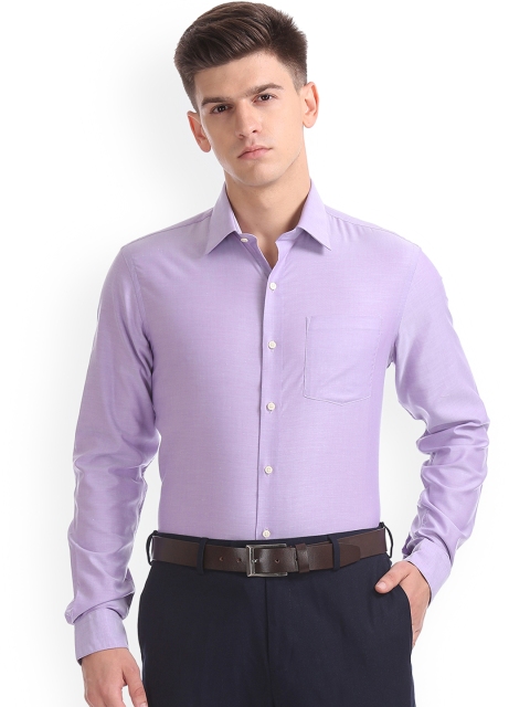 

Arrow Men Purple Slim Fit Solid Formal Shirt
