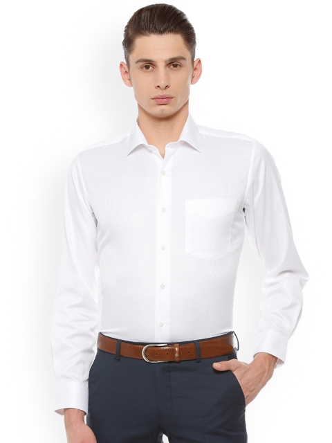 

Van Heusen Men White Regular Fit Solid Formal Shirt