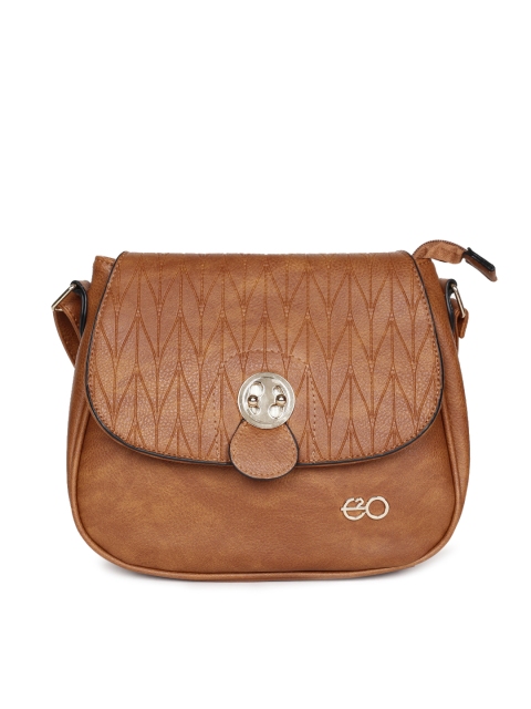 

E2O Brown Solid Sling Bag