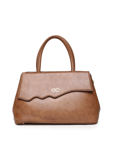 

E2O Brown Solid Handheld Bag