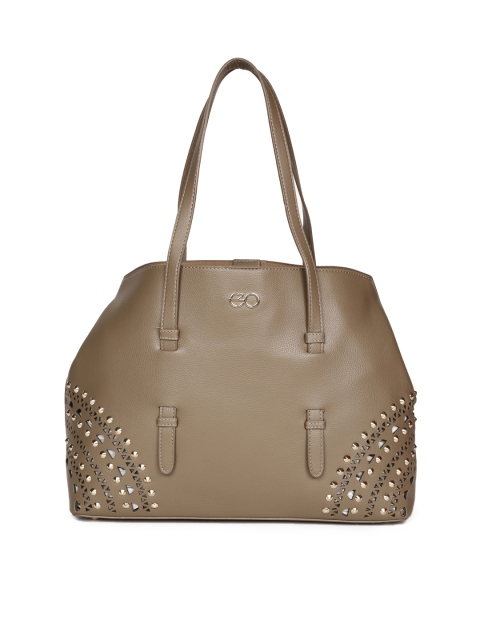 

E2O Brown Embellished Shoulder Bag