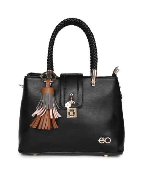 

E2O Black Solid Shoulder Bag