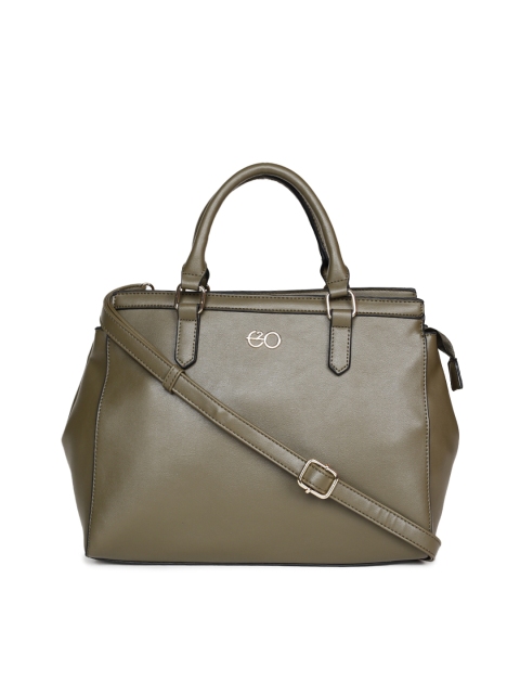 

E2O Olive Green Solid Handheld Bag