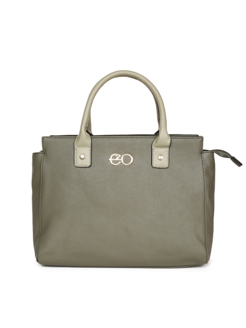 

E2O Olive Green Solid Handheld Bag