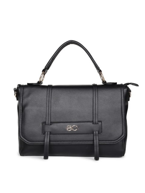 

E2O Black Solid Satchel