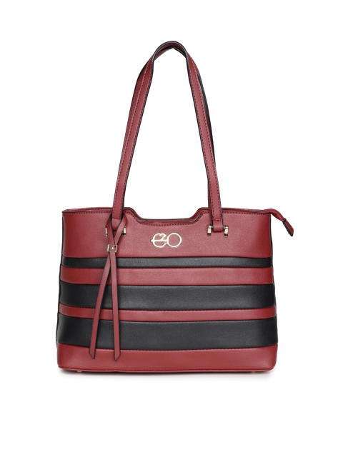 

E2O Red & Black Striped Shoulder Bag