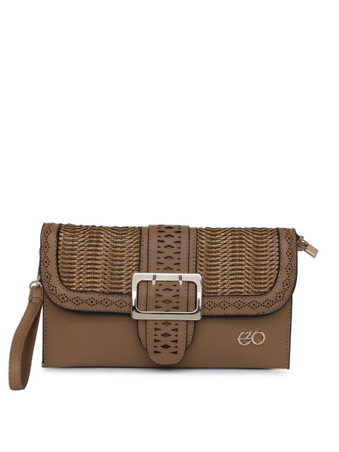

E2O Brown Solid Clutch