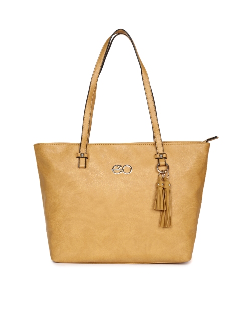 

E2O Mustard Yellow Solid Shoulder Bag