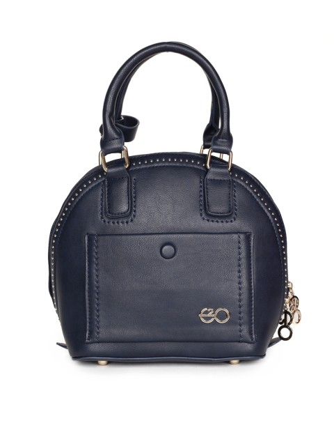 

E2O Navy Blue Solid Handheld Bag