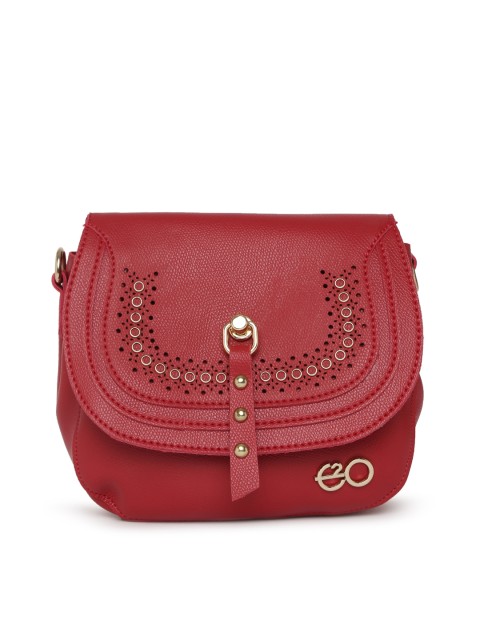 

E2O Red Solid Sling Bag