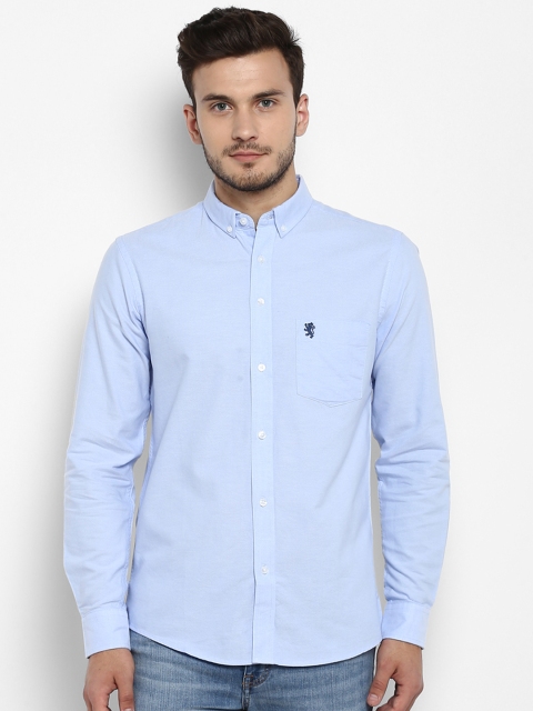 

Red Tape Men Blue Regular Fit Solid Casual Shirt