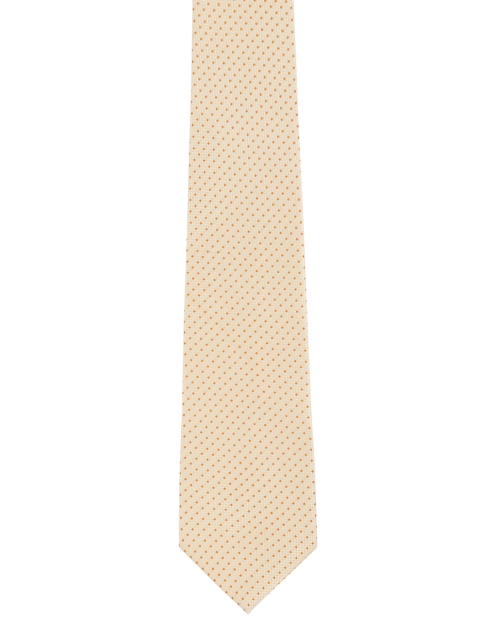 

ZIDO Peach-Coloured & Orange Printed Broad Tie