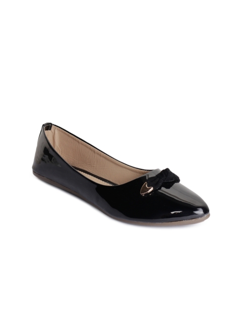 

Shoetopia Women Black Solid Ballerinas