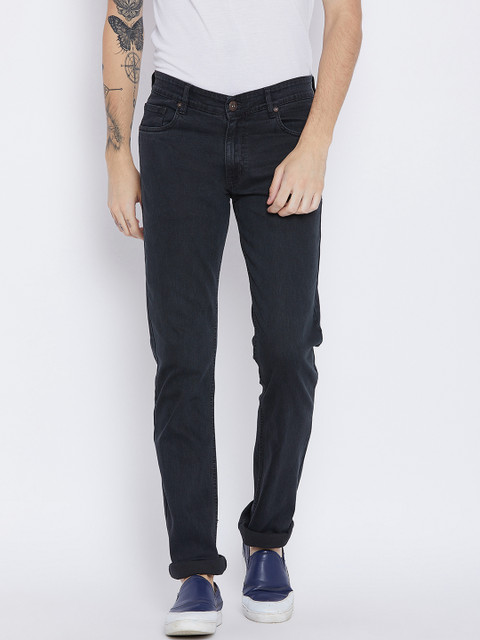 

Duke Men Navy Blue Slim Fit Mid-Rise Clean Look Jeans