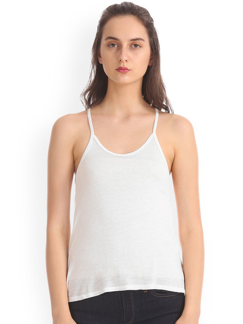 

Aeropostale Women White Solid Top