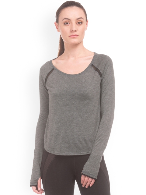 

Aeropostale Women Grey Solid Top