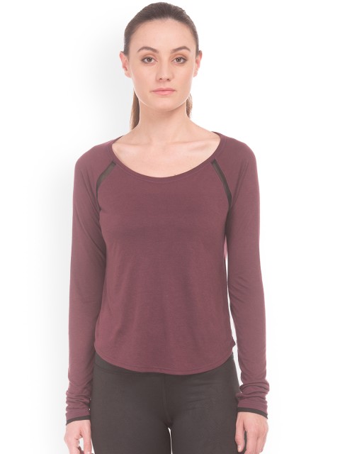 

Aeropostale Women Burgundy Solid Top