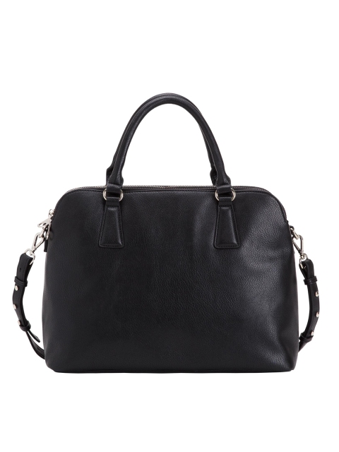 

CARPISA Black Solid Handheld Bag