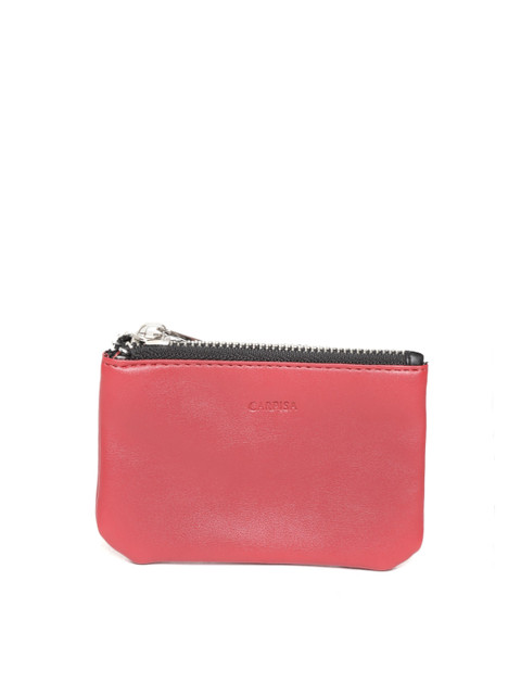 

CARPISA Red Solid Coin Purse