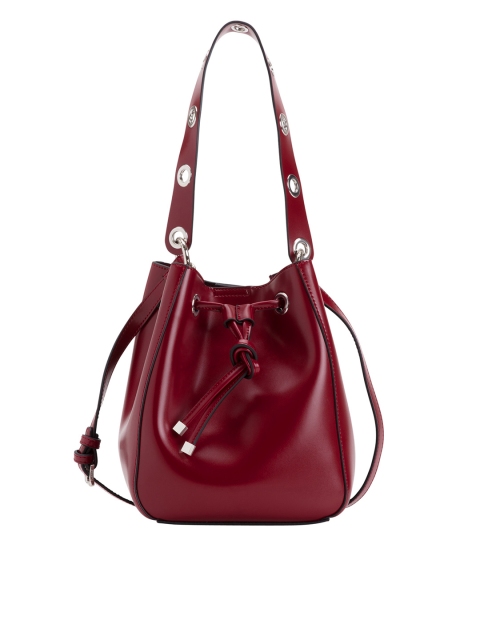 

CARPISA Maroon Solid Shoulder Bag with Sling Strap