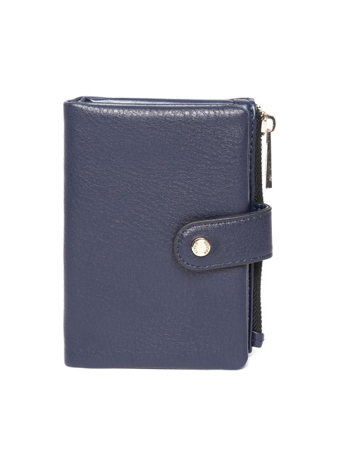 

CARPISA Women Navy Blue Solid Two Fold Wallet