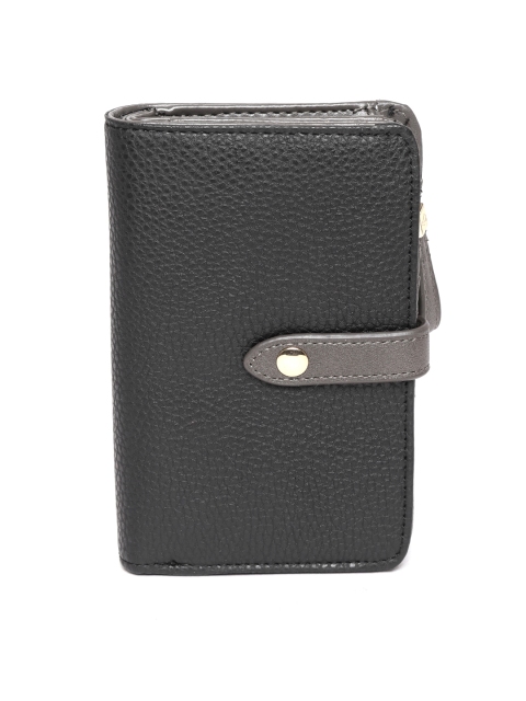 

CARPISA Women Black Solid Two Fold Wallet