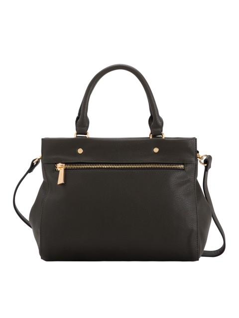 

CARPISA Black Solid Handheld Bag with Sling Strap