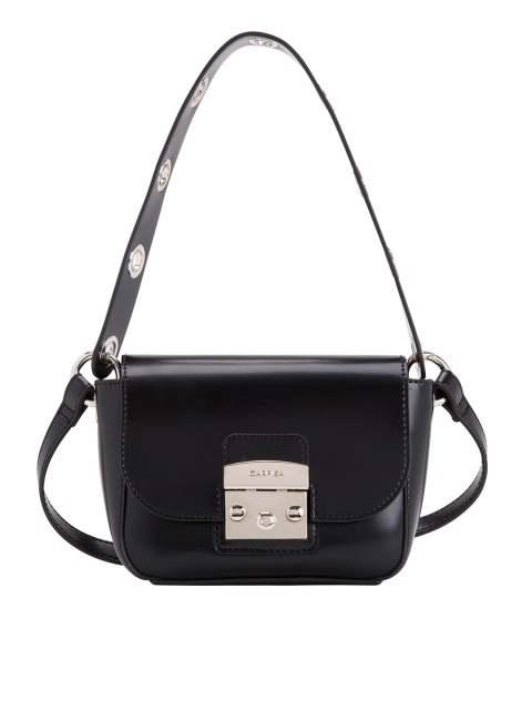 

CARPISA Black Solid Shoulder Bag with Sling Strap
